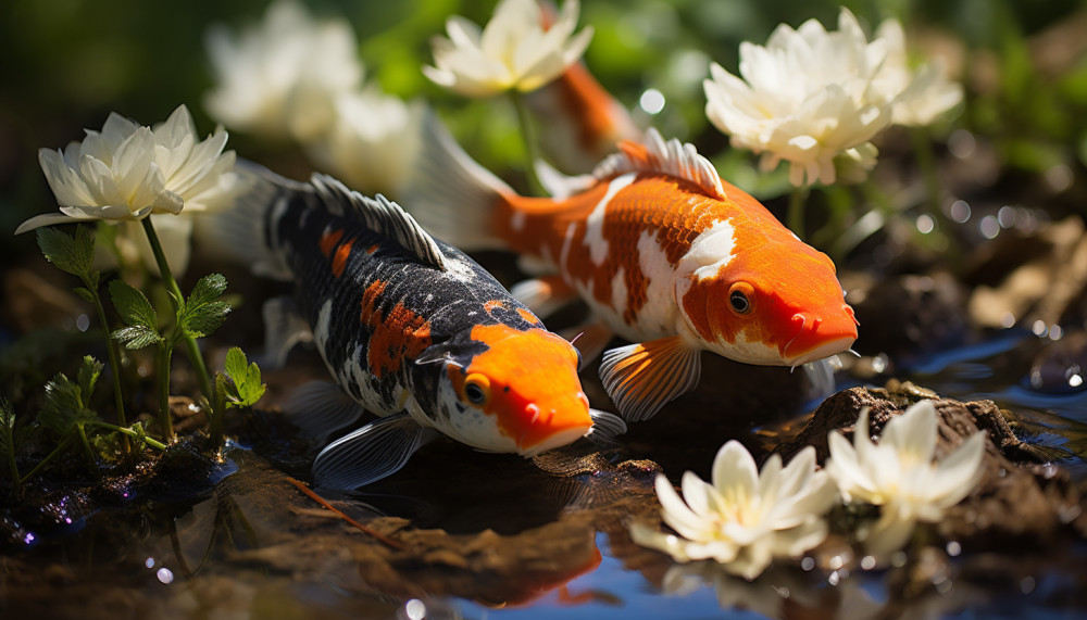 Carpes koi: reproduction et soins